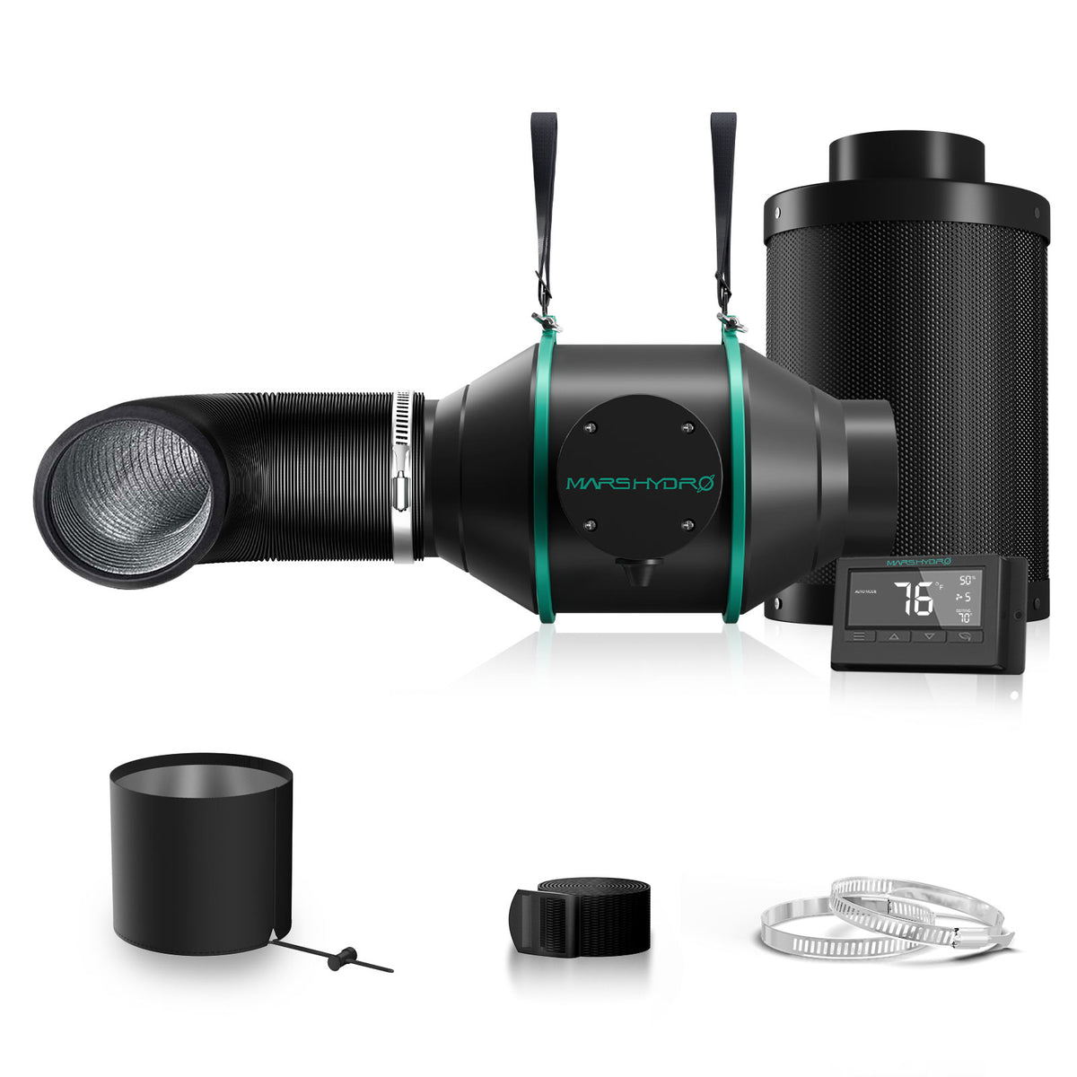 HOMEbox XL Grow Set + 2x SANlight 4-120 1.5 265 W +Thermostat-Lüfter