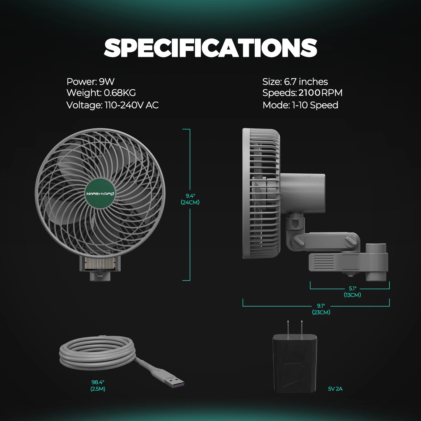 Mars Hydro Clip Fan 15 cm
