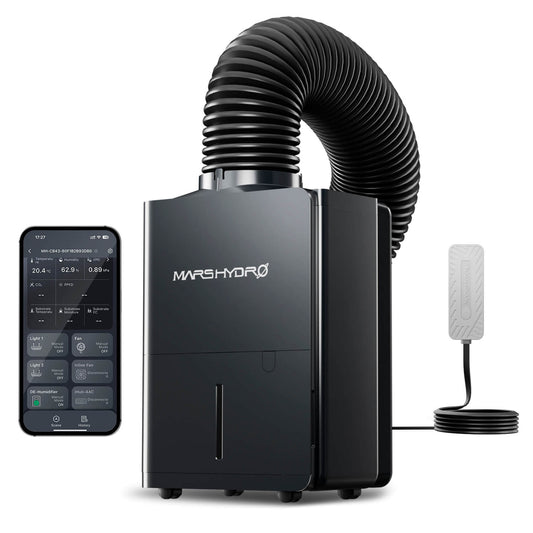 Mars Hydro Luftentfeuchter 12 L/Tag Smart – Entfeuchter für Growbox mit iControl-Anschluss