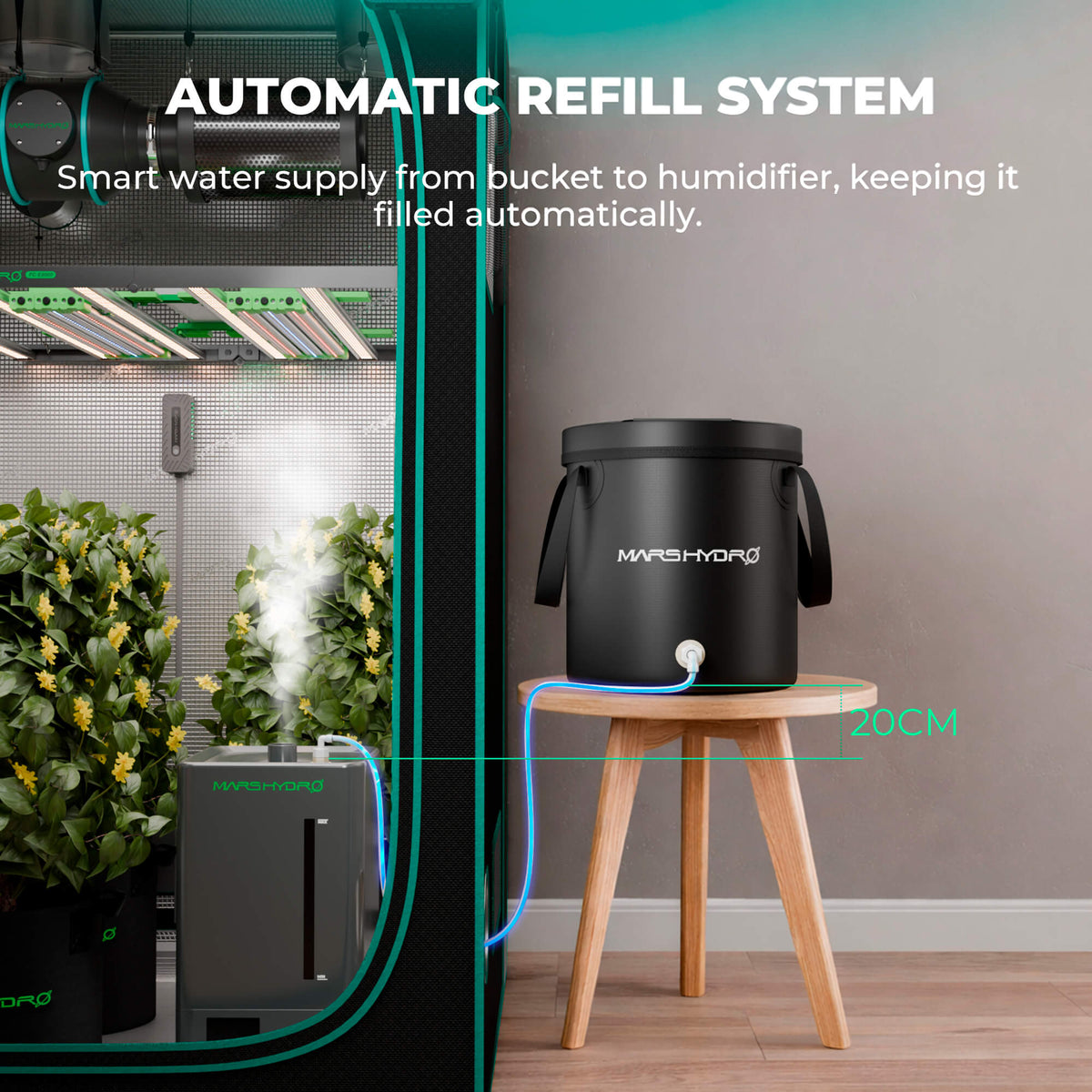 Mars Hydro Auto-Refill-Kit 15 L – automatisches Nachfüllen für den 6-L-Luftbefeuchter