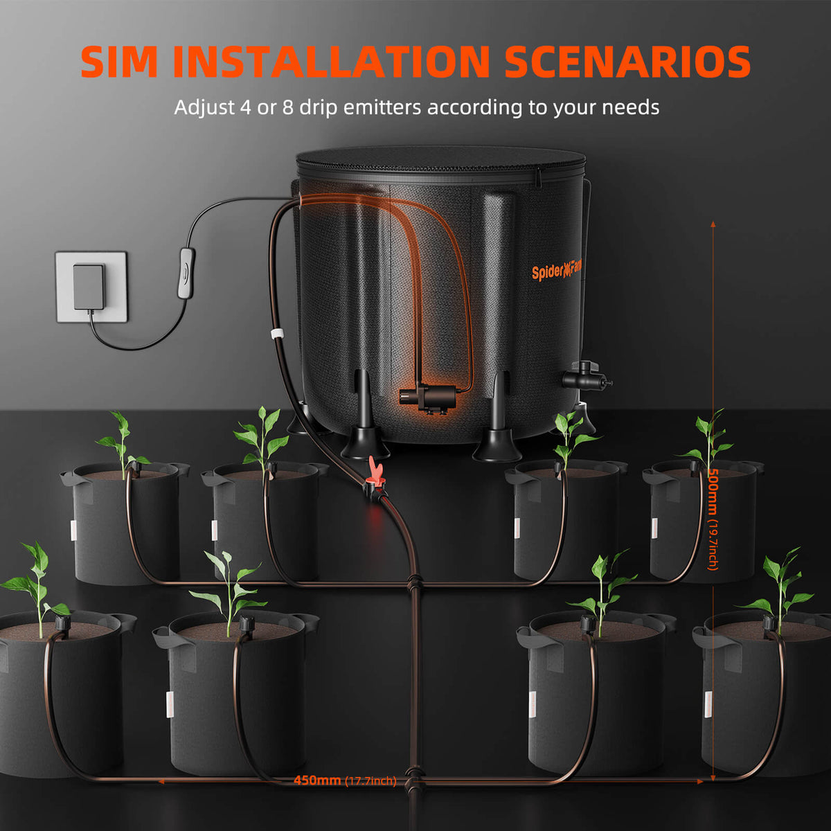 Spider Farmer automatic Drip Irrigation