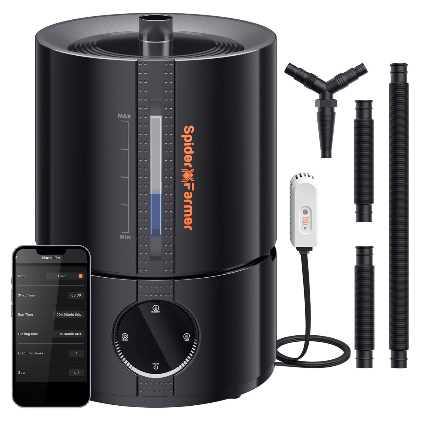 Spider Farmer 5 L Smart-Luftbefeuchter für Growbox & Growzelt