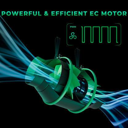 Mars Hydro iFresh 4-Zoll Smart Inline Rohrventilator und Aktivkohlefilter