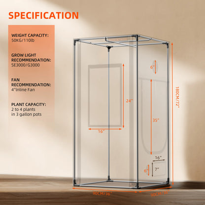 Spider Farmer Growbox Pro 90x90x180cm