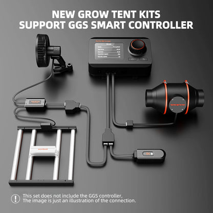 Spider Farmer 90x90x180cm Komplettset  G3000 LED 300 Watt