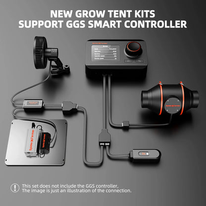 2025 Spider Farmer® 70x70x160cm Complete Grow Tent Kit丨SF1000 301H EVO