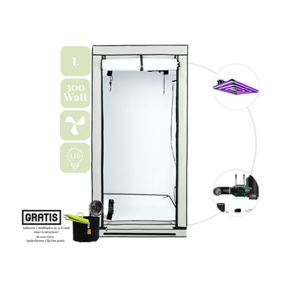 Homebox L Grow Set + Lumatek ATS300W Pro +Thermostat-Lüfter