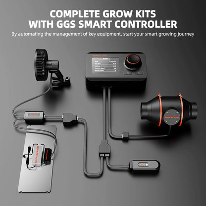 Spider Farmer 140x70x200cm Komplett Set Pro SF2000 LED 200 Watt mit Smarter Steuerung