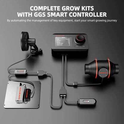 Spider Farmer 60x60x180cm Komplett Set Pro SF1000 LED 100 Watt mit Smarter Steuerung