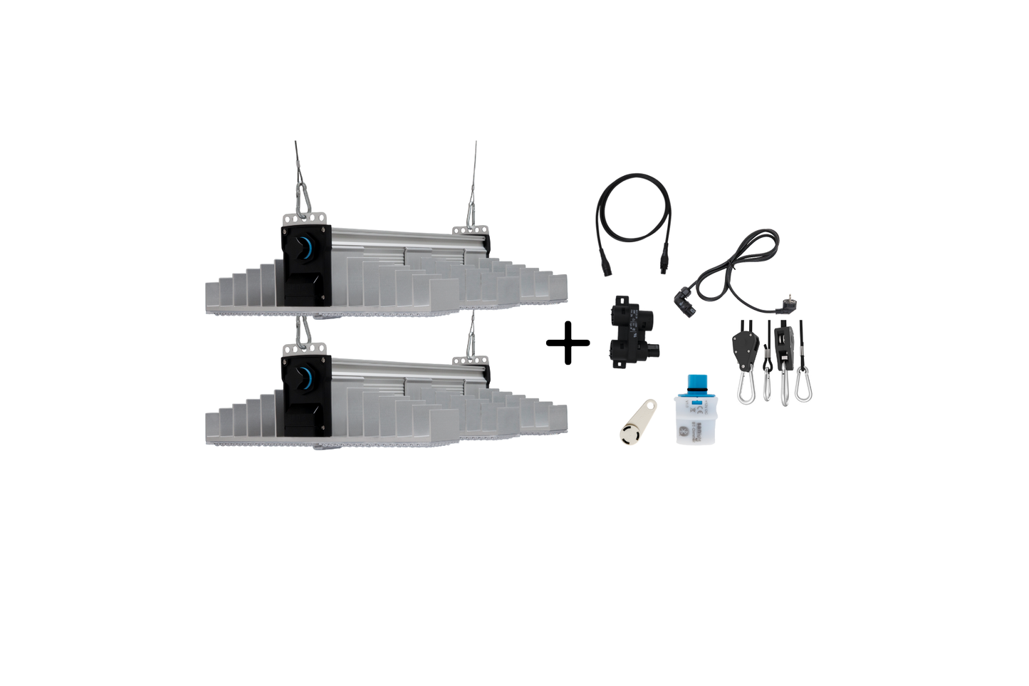 Homebox L Grow Set +2x SANlight 3-100 1.5 200W +Thermostat-Lüfter