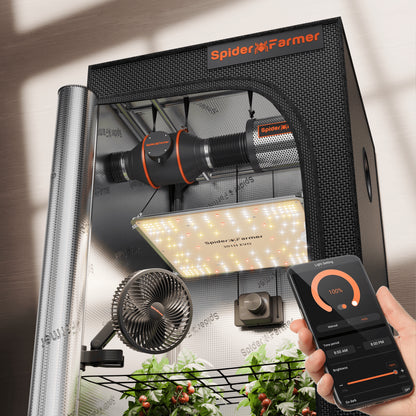 2025 Spider Farmer® 70x70x160cm Complete Grow Tent Kit丨SF1000 301H EVO