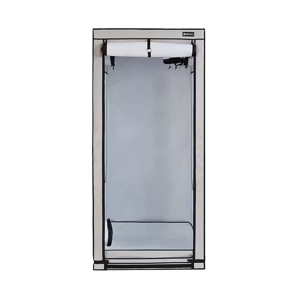 HOMEbox Ambient Q100+ Growbox 100x100x220 cm – geöffnet mit weißer PAR+ Innenbeschichtung