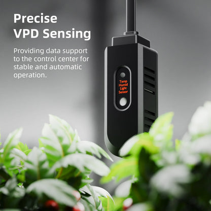 Spider Farmer GGS AC5 Smarte Steckdosenleiste mit Temperatur-, Feuchtigkeits- und Lichtsensor