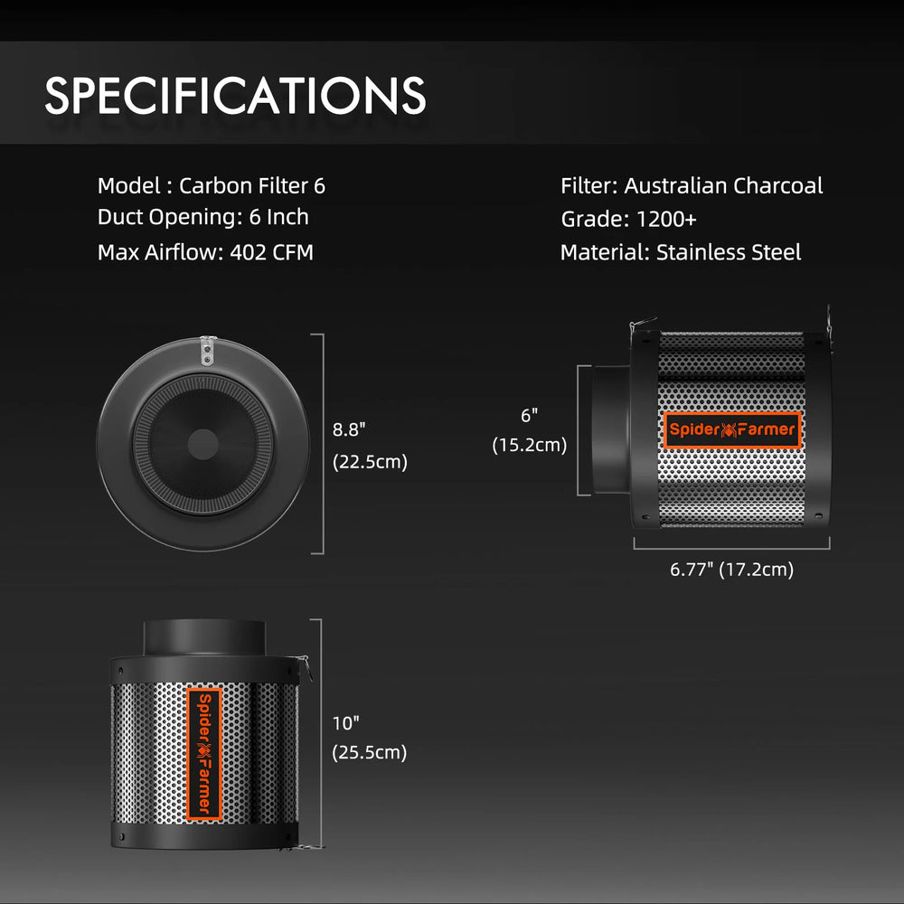 Aktivkohlefilter 150 mm