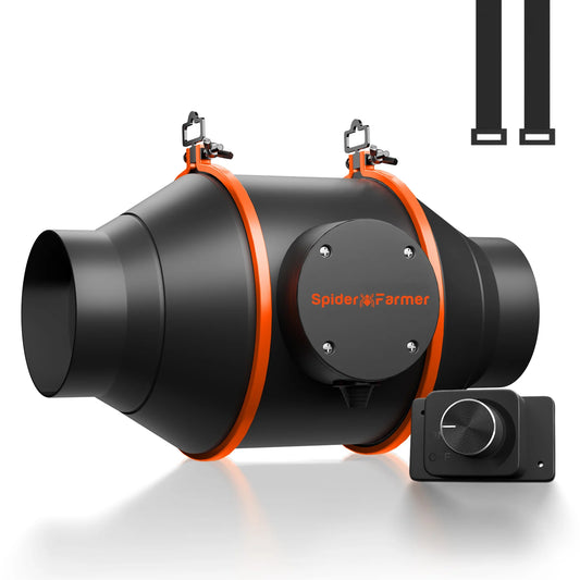 Spider Farmer 4 Inch Inline Fan 205CFM with Speed Controller