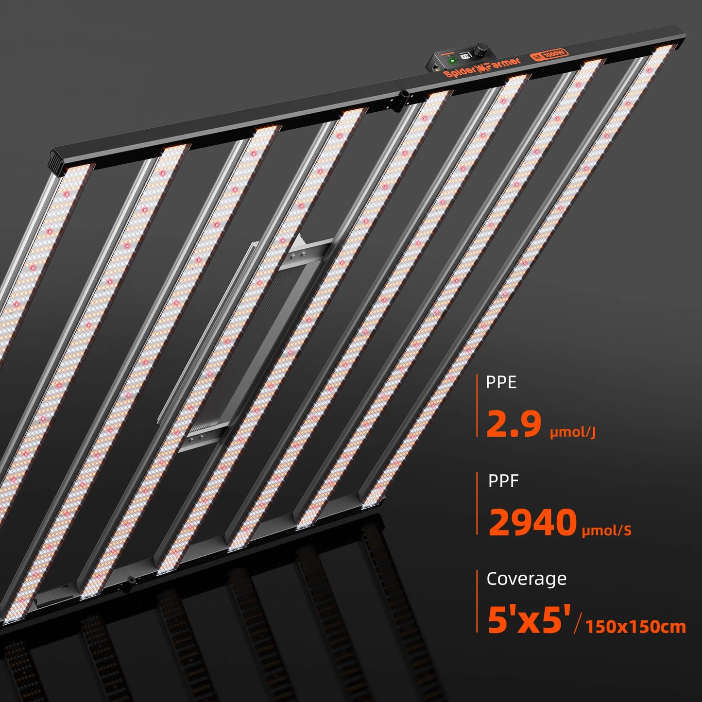 Spider Farmer SE 1000W LED Grow Light CO2 Horticulture Commercial Vertical Lampe