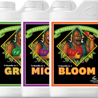 Advanced Nutrients pH Perfect Set mit Grow, Micro und Bloom, 500ml