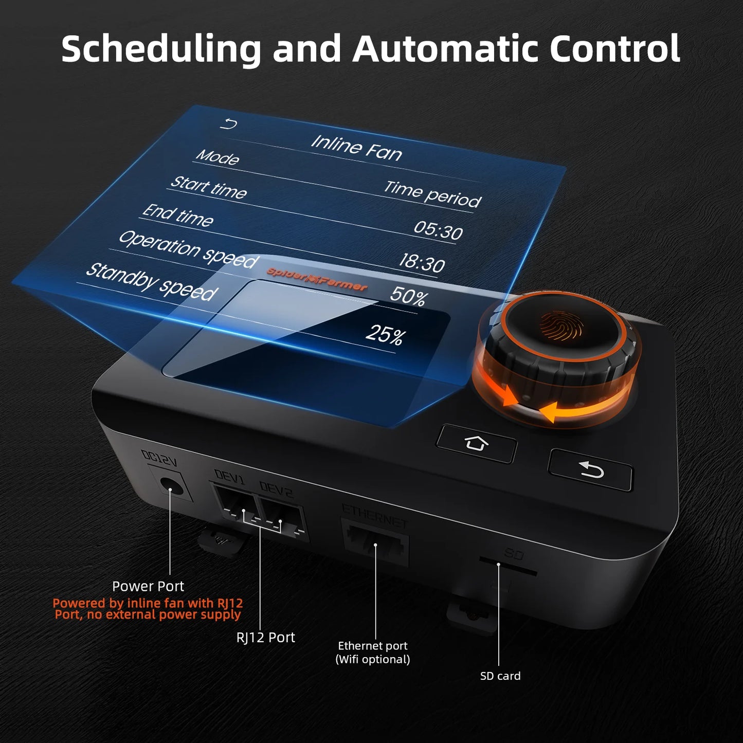 Spider Farmer Smartes Abluftset 348 m³/h mit GGS Controller