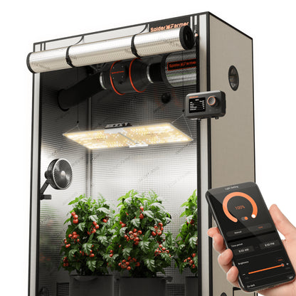 Spider Farmer 140x70x200cm Komplett Set Pro SF2000 LED 200 Watt mit Smarter Steuerung