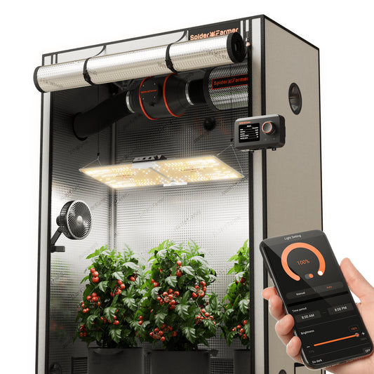2025 Newest Version Spider Farmer® 140x70cm 2000D Complete Grow Tent Kit丨SF2000