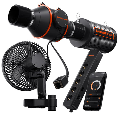 2025 Spider Farmer GGS AC5 with Next-Gen 6” Clip Fan