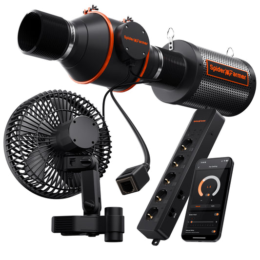 2025 Spider Farmer GGS AC5 with Next-Gen 6” Clip Fan