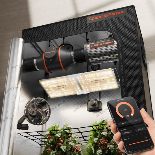 2025 Upgrade Spider Farmer® 120x60x180cm Complete Grow Tent Kit丨SF2000 301H EVO