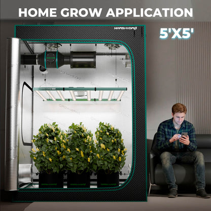Mars Hydro FC 1000W Abmessungen und Lieferumfang – 114,7 x 112 x 9,9 cm, Treiber, Dimmbox, Dimmkabel, Aufhänger
