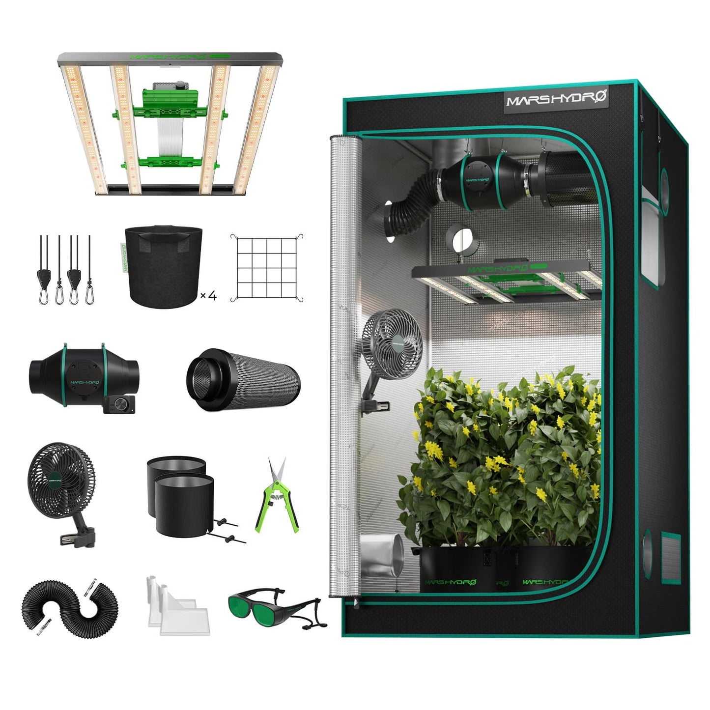 Mars Hydro FC-3000-EVO Komplett Set 100x100x180 cm