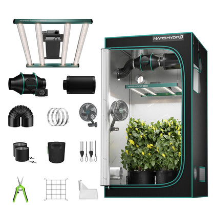 Mars Hydro Growbox Komplettset 100x100x180 cm mit FC 3000 300W