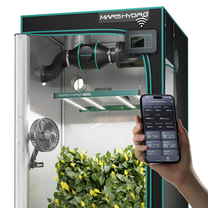 Mars Hydro Growbox Komplettset 100x100x180 cm mit FC 3000 300W & App-Steuerung