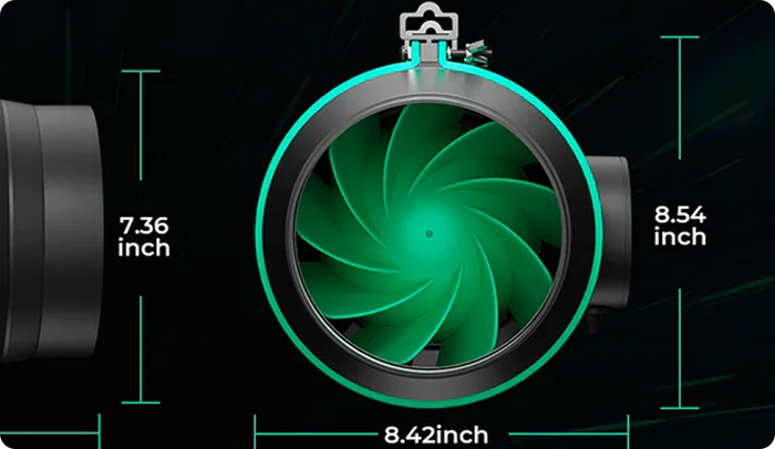 Inline-Ventilator 6″