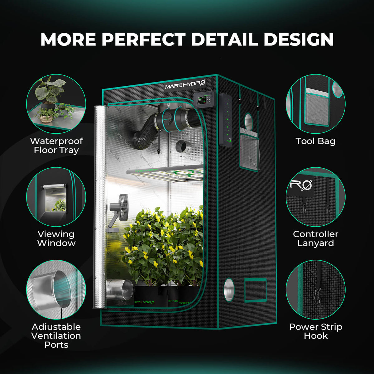 Mars Hydro 120x120x200cm Grow Box