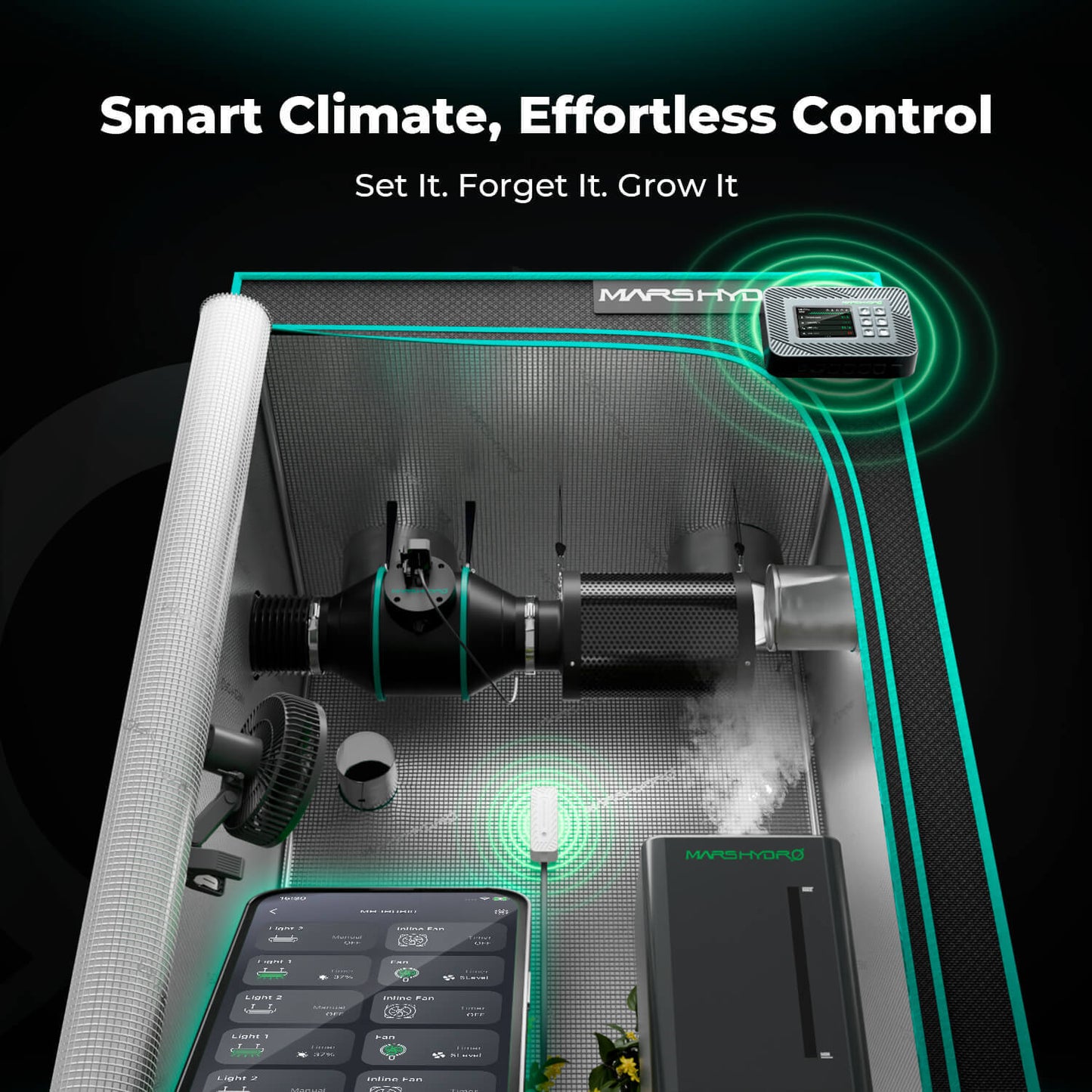 Mars Hydro iControl Smart Controller – App-Steuerung für Growbox und Lüfter