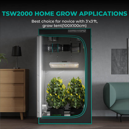 Mars Hydro TSW2000 in der Growbox – Anwendung im Indoor-Grow
