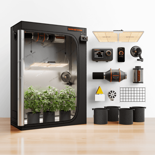 Spider Farmer 120x60x180cm Komplett Set SF2000 LED 200 Watt mit Smarter Steuerung