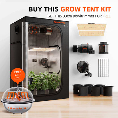 Spider Farmer Growbox Komplettset 120x120x200 cm mit SF4000 450W