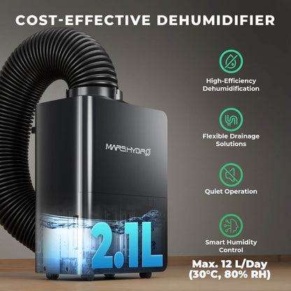 Mars Hydro Luftentfeuchter 12 L/Tag Smart – Entfeuchter für Growbox mit iControl-Anschluss
