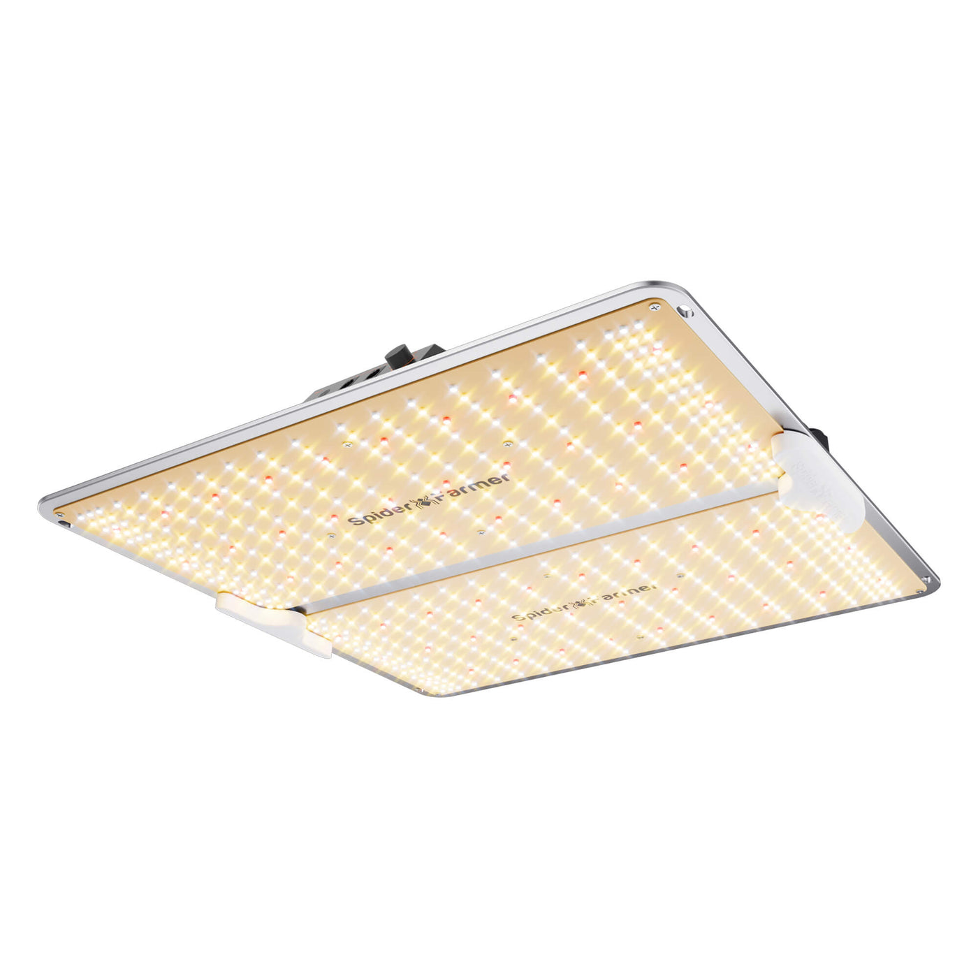 Spider Farmer SF2000 Pro 200W LED Growlampe – quadratisches Board mit Bridgelux-Dioden, Vorderansicht