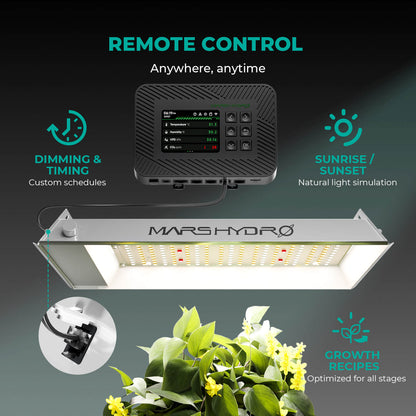Mars Hydro TS600 – Drehdimmer am Treiber, stufenlos einstellbar