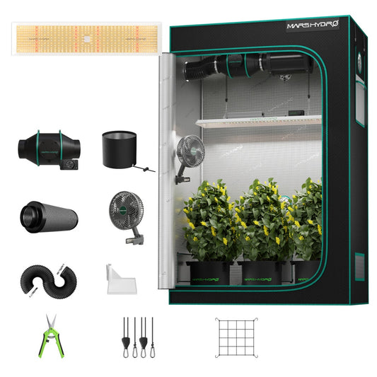 Mars Hydro 120x60x180 cm Komplett Set TSL 2000 LED 300 Watt