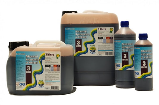 Advanced Hydroponics Micro – Dutch Formula 3 – Produktabbildung; Gebindegröße gemäß Auswahl