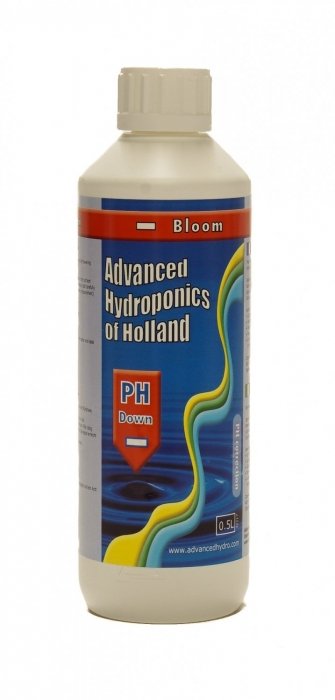 Advanced Hydroponics pH Down Bloom (pH− Blüte) – Produktabbildung; Gebindegröße gemäß Auswahl