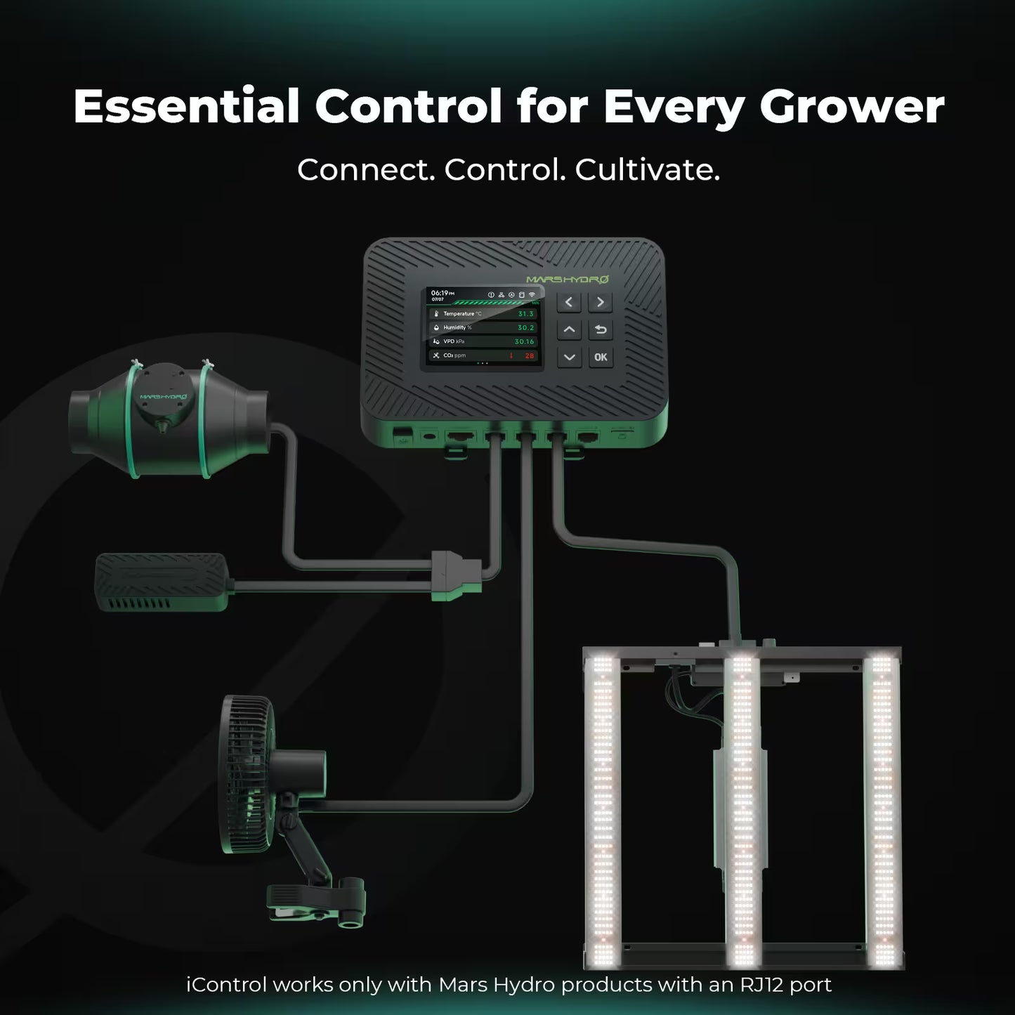 Mars Hydro FC-1500-EVO Komplett Set 80x80x160 cm