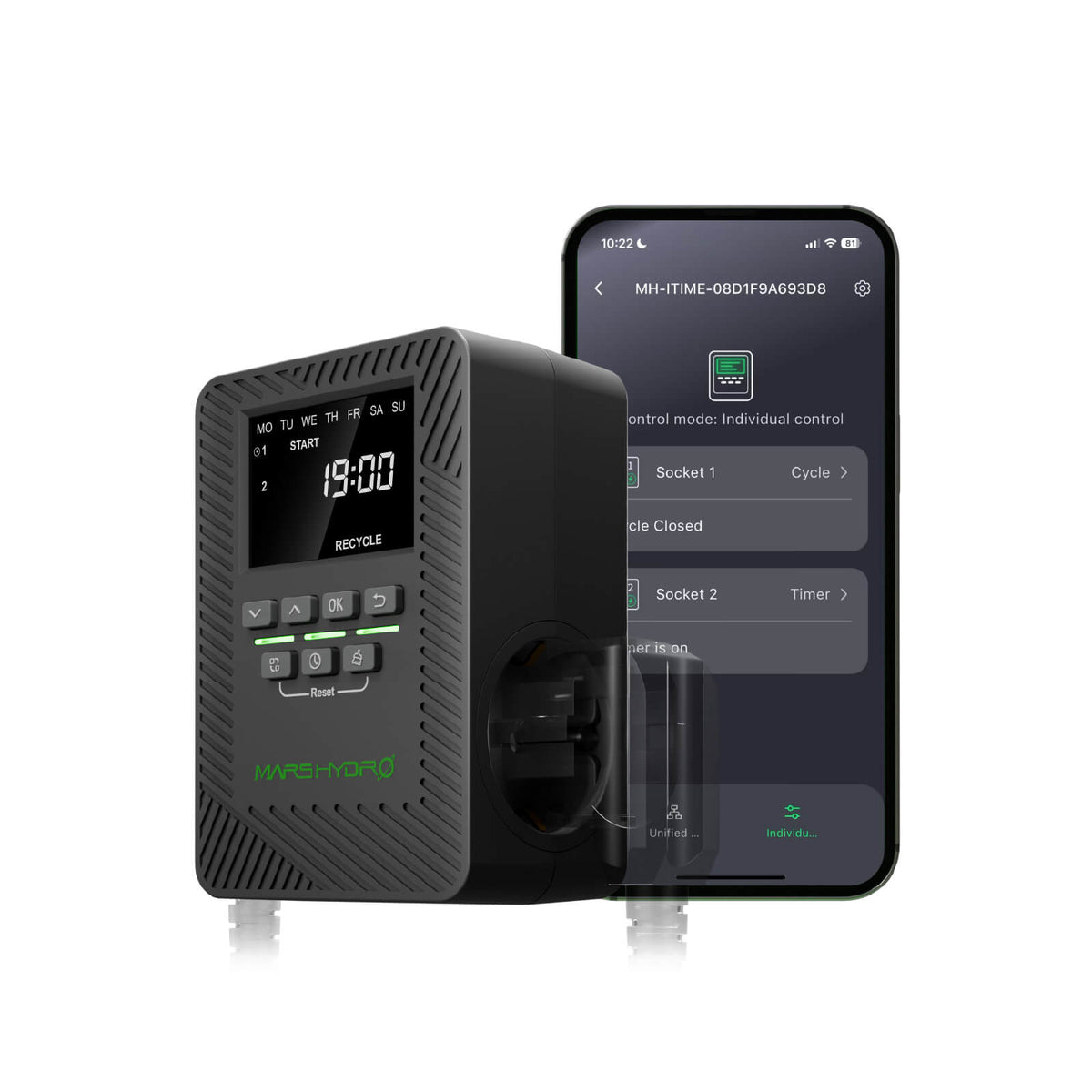 Mars Hydro iTime – smarte 2-fach-Zeitschaltuhr mit MarsPro-App