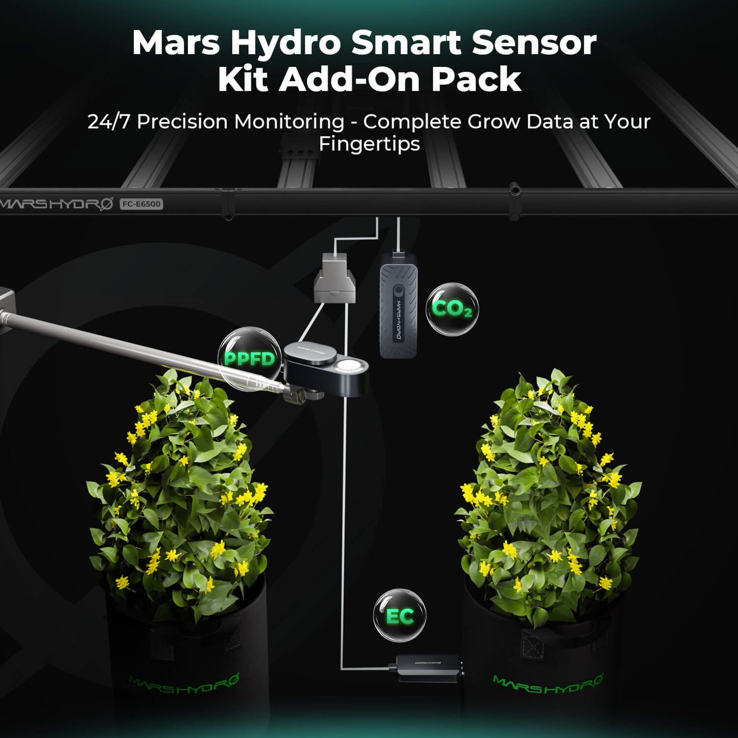 Mars Hydro Smart Sensor Kit – PPFD-, CO₂- und Bodensensor für iControl und iHub Pro