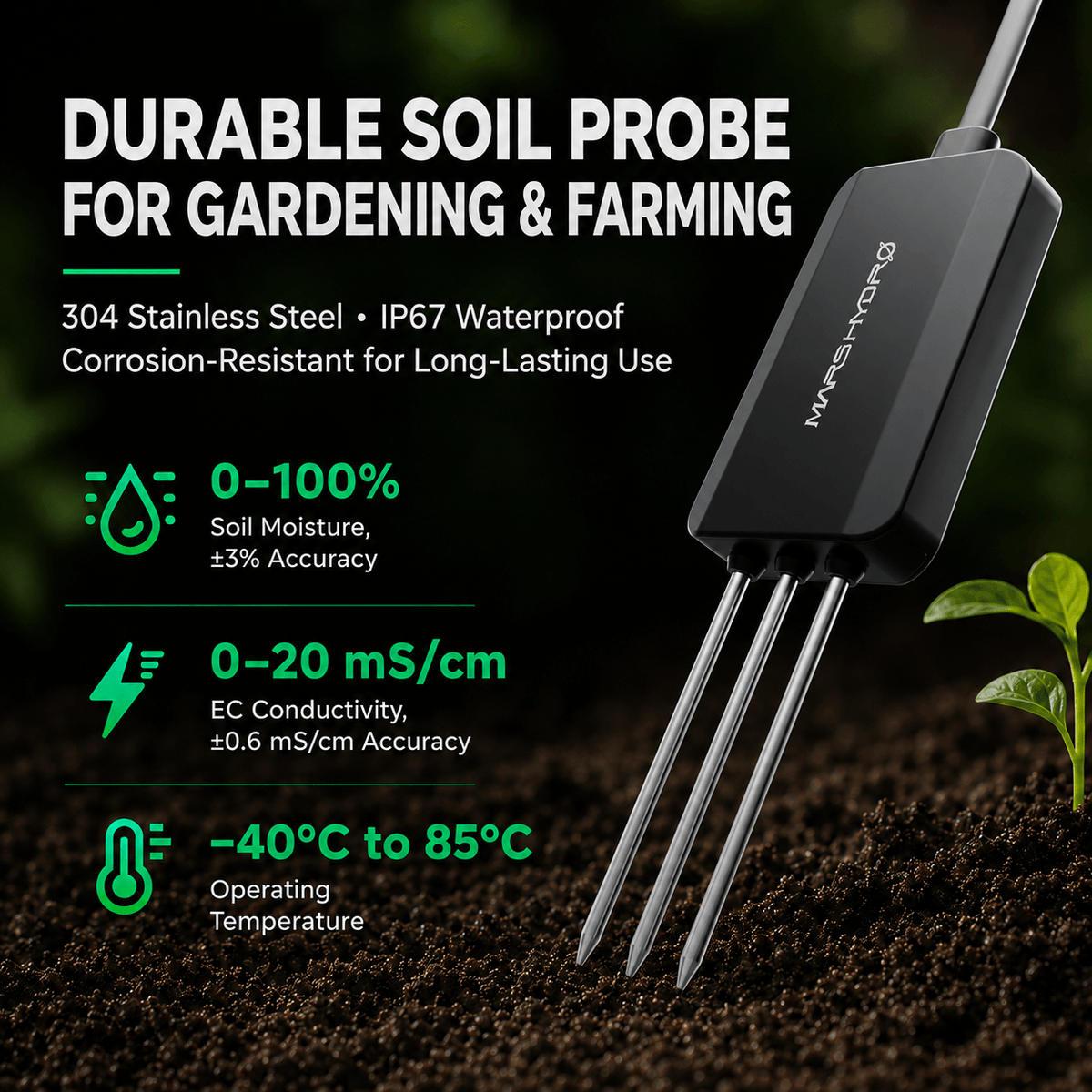 Mars Hydro Smart Sensor Kit – PPFD-, CO₂- und Bodensensor für iControl und iHub Pro