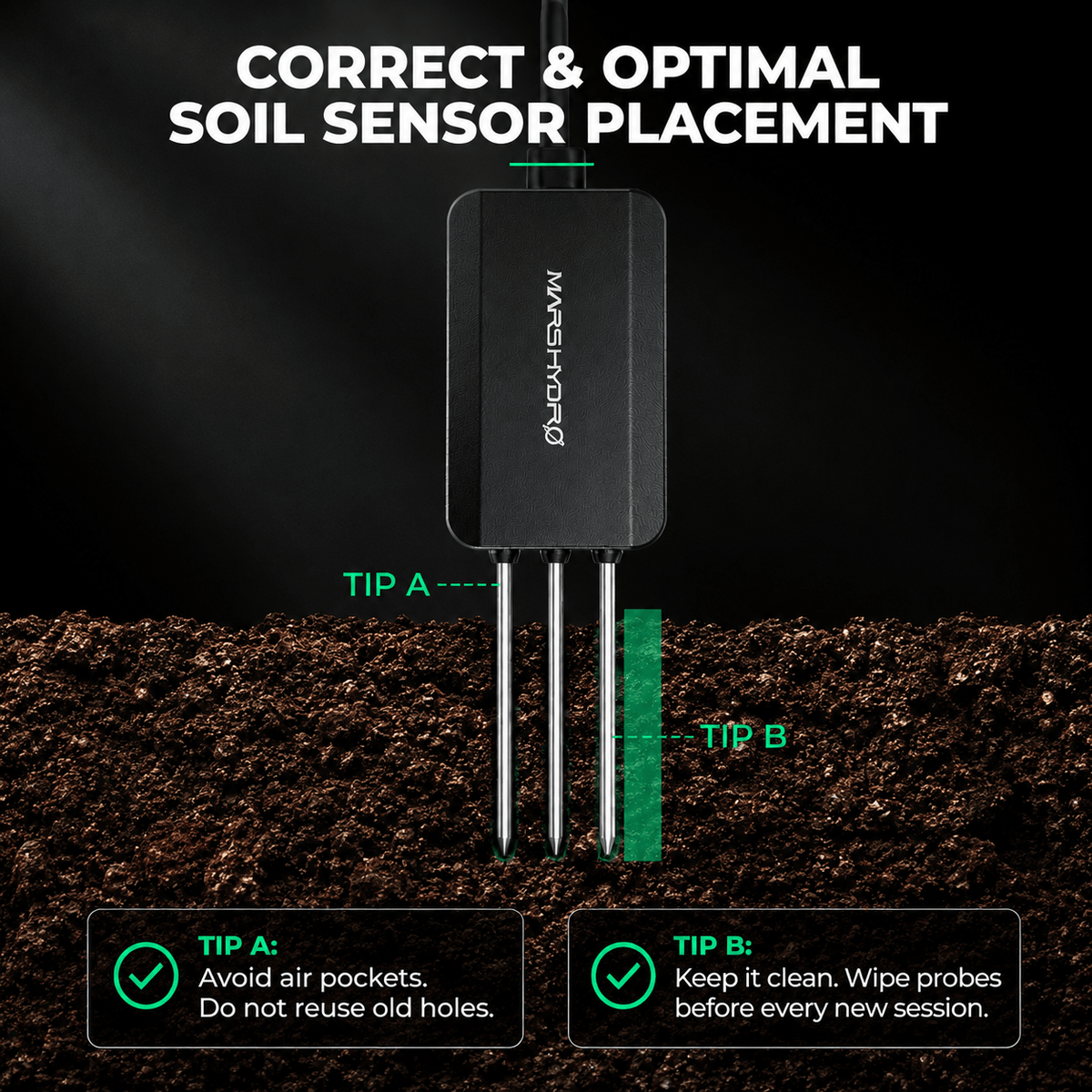 Mars Hydro 3 Stück Erde Sensor