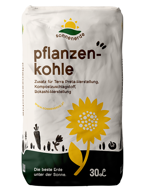 Sonnenerde Bio Pflanzenkohle – Originalverpackung