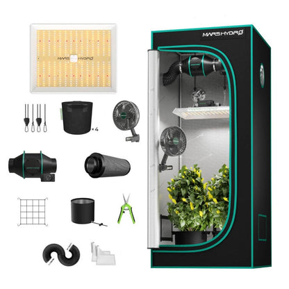 Mars Hydro TS 1000 LED 150 Watt  80x80x160 cm Komplett Set  LED 150 Watt